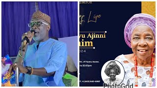 ADEWALE AYUBA LIVE PERFORMANCE AT LATE ALHAJA SANYIRI IBRAHIM BURIAL CEREMONY [upl. by Enyahc]