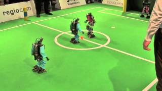 RoboCup German Open 2012 Final Match  Darmstadt Dribblers vs FUmanoids First Half [upl. by Eceinwahs]