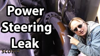 How to Find Power Steering Leak in Your Car Hose Replacement [upl. by Corvese191]