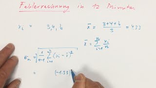 Fehlerrechnung in 12 Minuten [upl. by Ettevol]