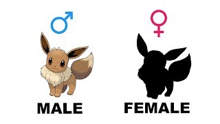 Eevee Vaporeon Jolteon Flareon Gender Difference Fanart [upl. by Barfuss899]