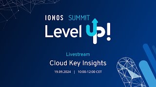 IONOS SUMMIT LIVESTREAM  Cloud Key Insights [upl. by Geier]