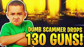 Dumb Scammer Drops His Crazy 130 Guns Scammer Gets Scammed Fortnite Save The World [upl. by Omocaig185]