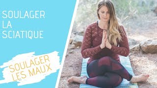 5 minutes pour soulager la sciatique Yoga thérapie  tous niveaux [upl. by Gerg]