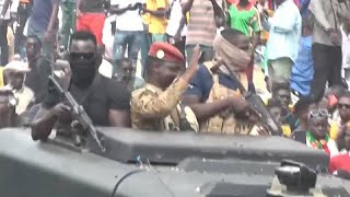 Burkina Faso  le capitaine Ibrahim Traoré en territoire conquis [upl. by Layman370]