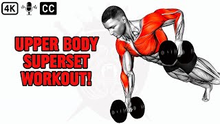 Chest amp Back Workout 10Minute UpperBody Super Set [upl. by Jacqui]