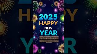 Happy New Year StatusNew Yearnewyeardiwalistatusdiwalispecialshortsshortytshortsyt2025 [upl. by Fanchie]