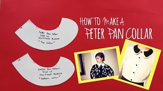 How To Make A Peter Pan Collar  Fashion Design  Pattern Cutting [upl. by Ebenezer]