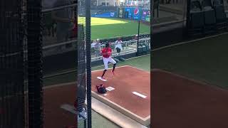 Triston McKenzie pitching form in slow motion shorts cleveland baseball [upl. by Tihw]