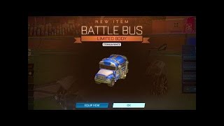 How To Get A free Titanium White Battle Bus On Rocket League [upl. by Conlan]