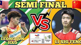 SF🇲🇾LEONG JUN HAO 🆚️ 🇨🇳LI SHI FENG‼️thomascup2024 [upl. by Leeban]