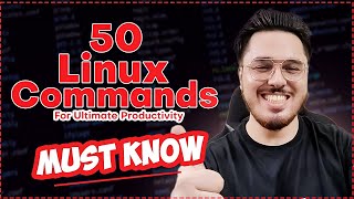 50 Linux Commands Every Developer Must Know 🔥 [upl. by Ayimat]