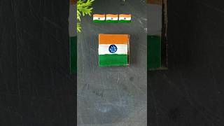 craft ideas 💡 india tricolour flag 🇮🇳  15 august drawing short ytshorts [upl. by Ger]