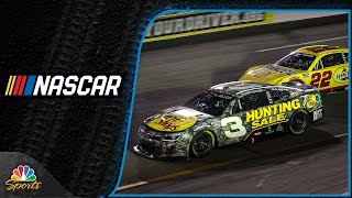 NASCAR Cup Series Highlights The wild finals laps of the Cook Out 400  Motorsports on NBC [upl. by Standing456]