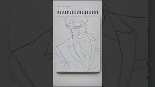 How to draw Anime character outline shorts [upl. by Junius]