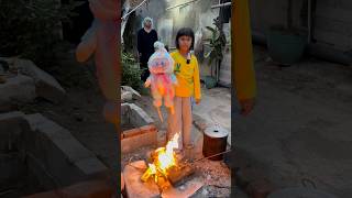 Ica Bakar Boneka Labubu Felisha [upl. by Issej]