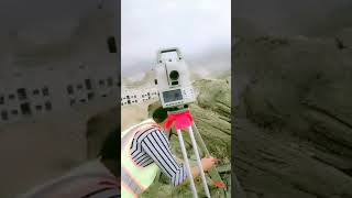 Setting and Orientation of Total Station Leica ts16  Traverse Surveying for Hydro Power Project [upl. by Atirb]