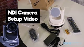 PTZOptics NDI HX Camera Setup [upl. by Drhcir783]