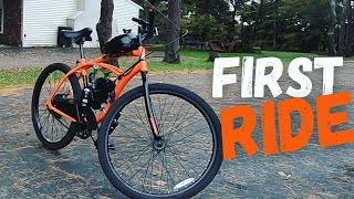 Motorized Bike 80cc FIRST RIDE [upl. by Amund]