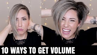 10 WAYS TO GET VOLUMINOUS HAIR [upl. by Ridgley]