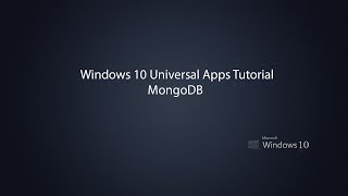 Windows 10 Universal Apps  Cloud NoSQL with UWP [upl. by Enait416]