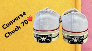 Converse Chuck 70 162065C белые низкие [upl. by Ahsinod]