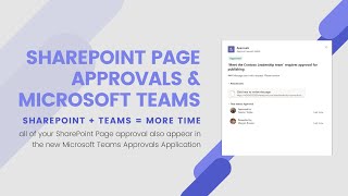 SharePoint Page Approvals in Microsoft Teams [upl. by Yelahs]