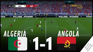 الجزائر 11 أنجولا أبرز أحداث المباراة • محاكاة من لعبة فيديو afcon2023 [upl. by Derrick]