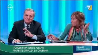 Ad Omnibus scintille tra Sandra Amurri e Maurizio Sacconi [upl. by Jew]