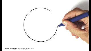 How to Draw a Perfect Circle Freehand  3 hacks and techniques [upl. by Bendite]