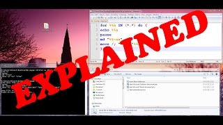 CMD with EXPLANATION  How to make folders from file names and move them with CMD [upl. by Dhumma]