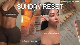 SUNDAY RESET VLOG  full body pamper routine  preparing for the week  cleaning my space [upl. by Ynolem]