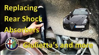 Alfa Romeo Giulietta Rear Shock Absorber Changing  Upgrade [upl. by Tedie]