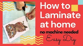 Secret Hack Laminate Paper WITHOUT a Machine  EASY DIY [upl. by Acireit463]