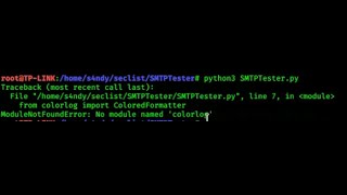 Fix ModuleNotFoundError No module named colorlog pip3 install [upl. by Teri]