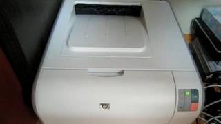 hp cp1215 color laserjet printing  1 [upl. by Anatnahs672]