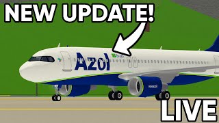 New A320 PTFS Update LIVE Roblox [upl. by Shulock15]