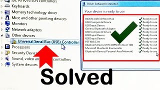 How to Fix USB Problem in Windows 7 Universal Serial Bus USB Controller Missing Error [upl. by Ayardna]