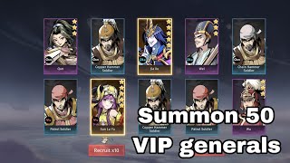 Legend of Kingdoms Idle RPG  Summon 50 like having VIP general my way of saying [upl. by Nosmoht]