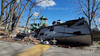 03162024 Wapakoneta OH  Tornado Strikes Campground [upl. by Lindsay742]