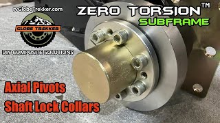 Globe Trekker Axial Pivots Bore Ring amp Shaft Lock Collar install [upl. by Wenz]