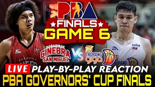 🔴LIVE PBA FINALS GAME 6 BRGY GINEBRA VS TALK N TEXT 2024 GOVERNORS CUP PlaybyPlay Reaction [upl. by Goebel]