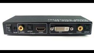 DVI  Optical Audio To HDMI Converter HDCP Killer [upl. by Anatole]