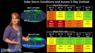 Three Solar Storms To Hit Earth Solar Storm Forecast 041416 [upl. by Donell]