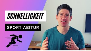 Schnelligkeit im Sport  ein Überblick  Sport Abitur Theorie [upl. by Ycnaf]