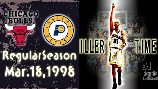 1998 Regular season BULLS vs PACERS  NBa Full Game [upl. by Ziegler]