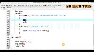 Parameterized Constructor in C  C Practicals  Constructor [upl. by Klump]