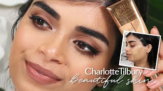 Charlotte Tilbury Beautiful Skin Foundation 8 Hour Wear Test amp Review in Shades 8 Warm  7 Warm ♥️ [upl. by Fabron]