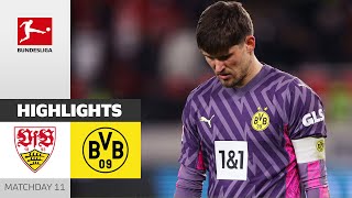 VfB Stuttgart  Borussia Dortmund 21  Highlights  Matchday 11 – Bundesliga 202324 [upl. by Cecil]