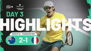 Highlights Australia v France  Davis Cup 2023 [upl. by Naman]